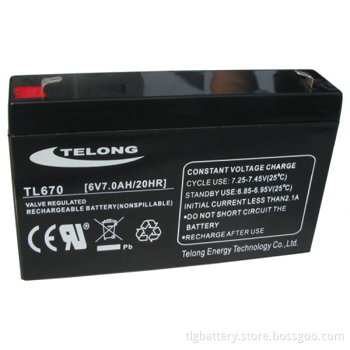 Valve Regulated Lead-Acid Battery 12V7ah